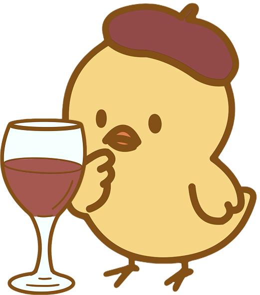 ベレー帽のピヨ