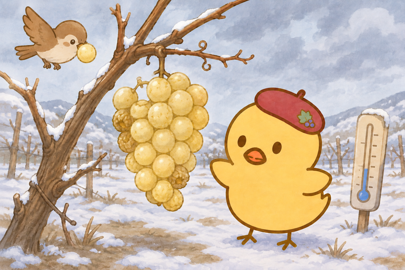 リスクに晒されるブドウ