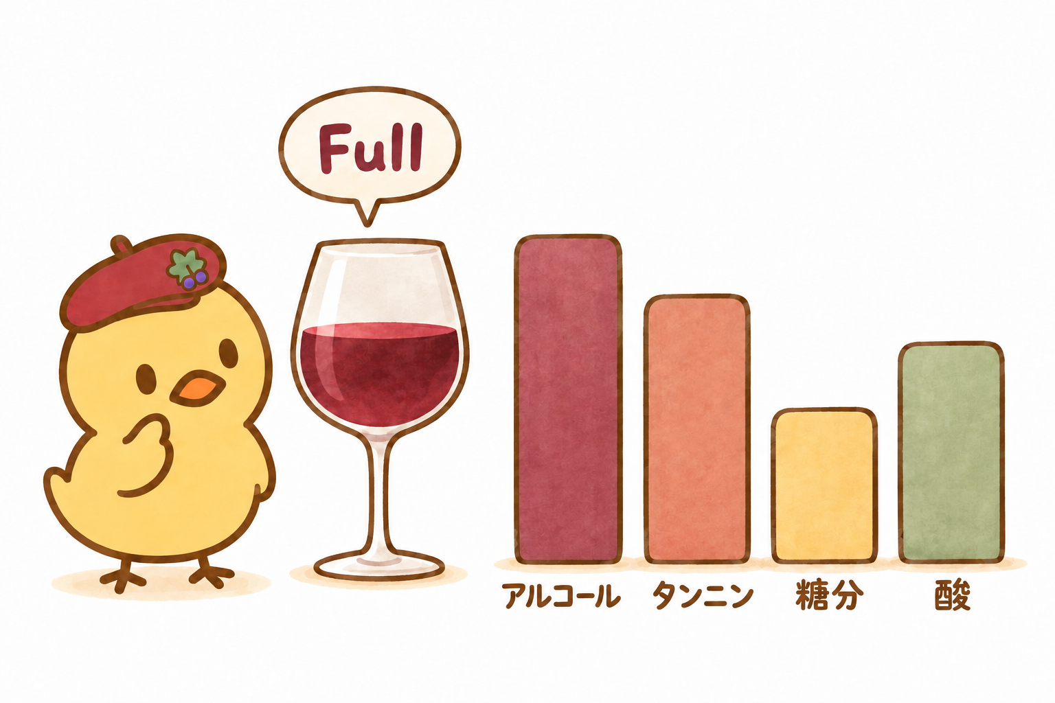 各要素のグラフとボディ判定
